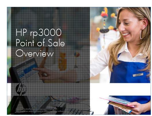 PDF THAT DESCRIBES HP RP 3000 COMPLETE POS SYSTEM SPECS AND INFO ON HP POINT OF SALE.